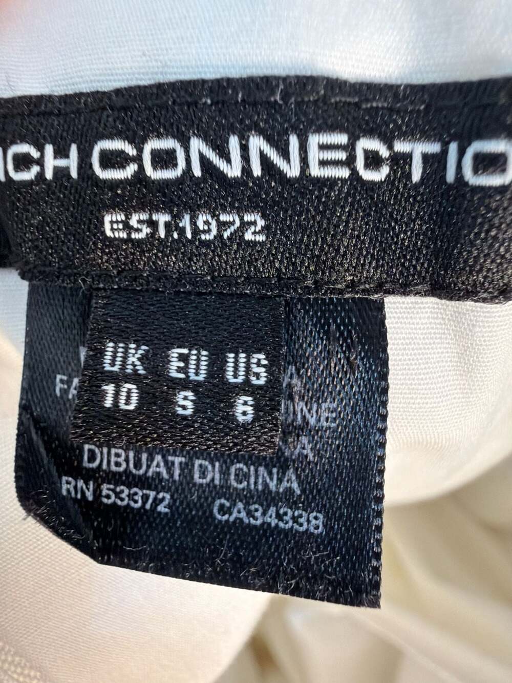 French Connection Florida Summer White Strapless Bow Maxi Dress Size 6 - Picture 3 of 10